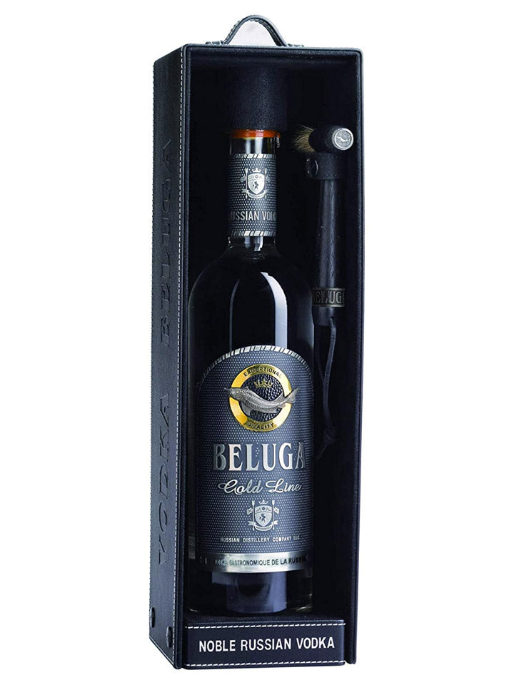 Beluga Gold Line Limited Edition Russian Vodka Leather Gift Box