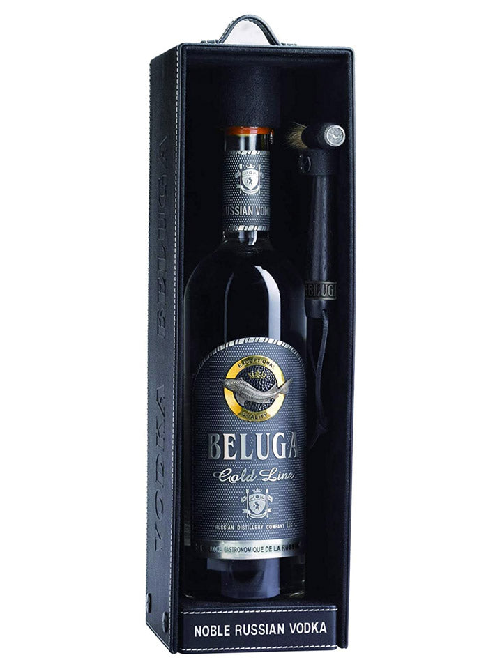 Beluga Gold Line Limited Edition Russian Vodka Leather Gift Box 700mL