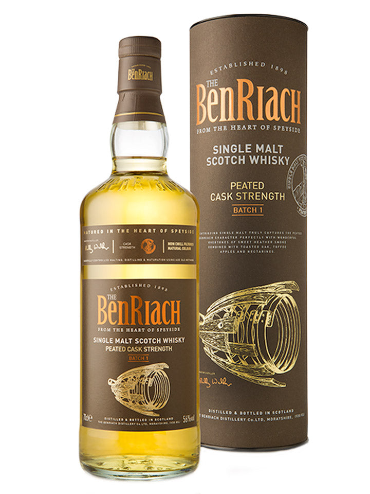 Benriach Peated Cask Strength Batch 1 Single Malt Scotch Whisky 700mL