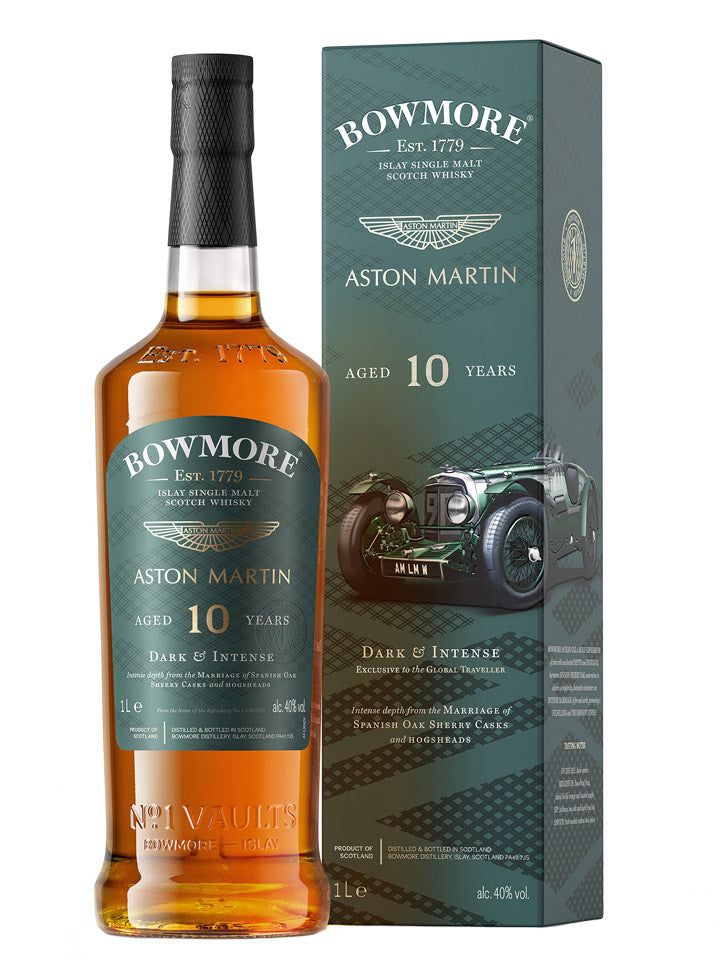 Bowmore 10 Year Old Dark & Intense Aston Martin Edition #1 Single Malt Scotch Whisky 1L