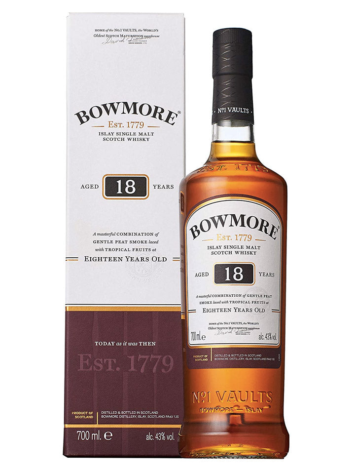 Bowmore 18 Year Old Islay Single Malt Scotch Whisky 700mL