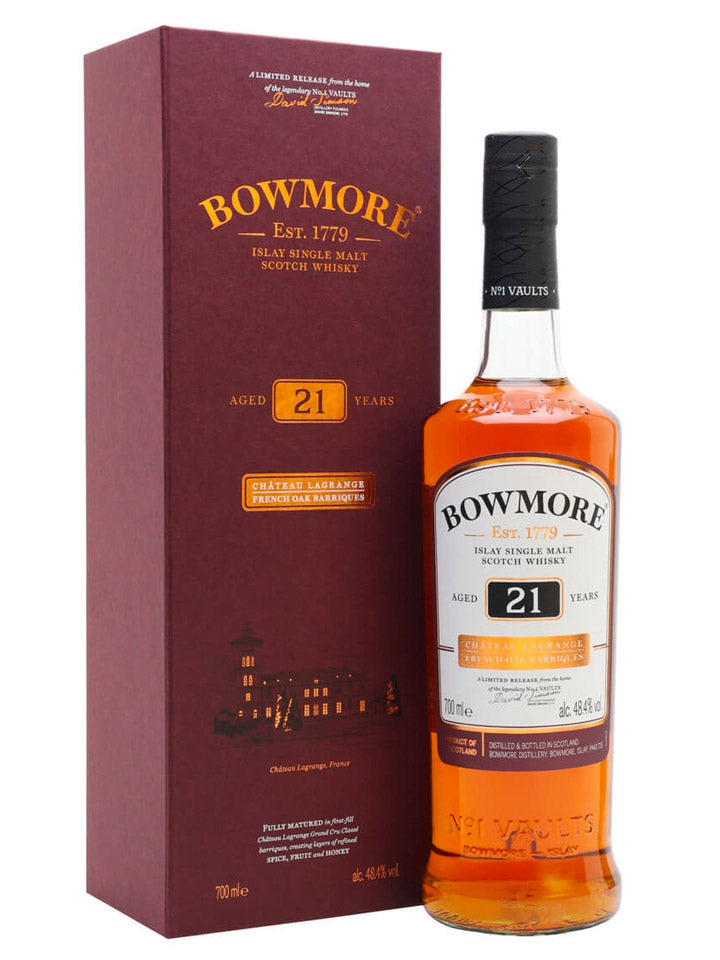 Bowmore 21 Year Old Château Lagrange French Oak Barriques Single Malt Scotch Whisky 700mL