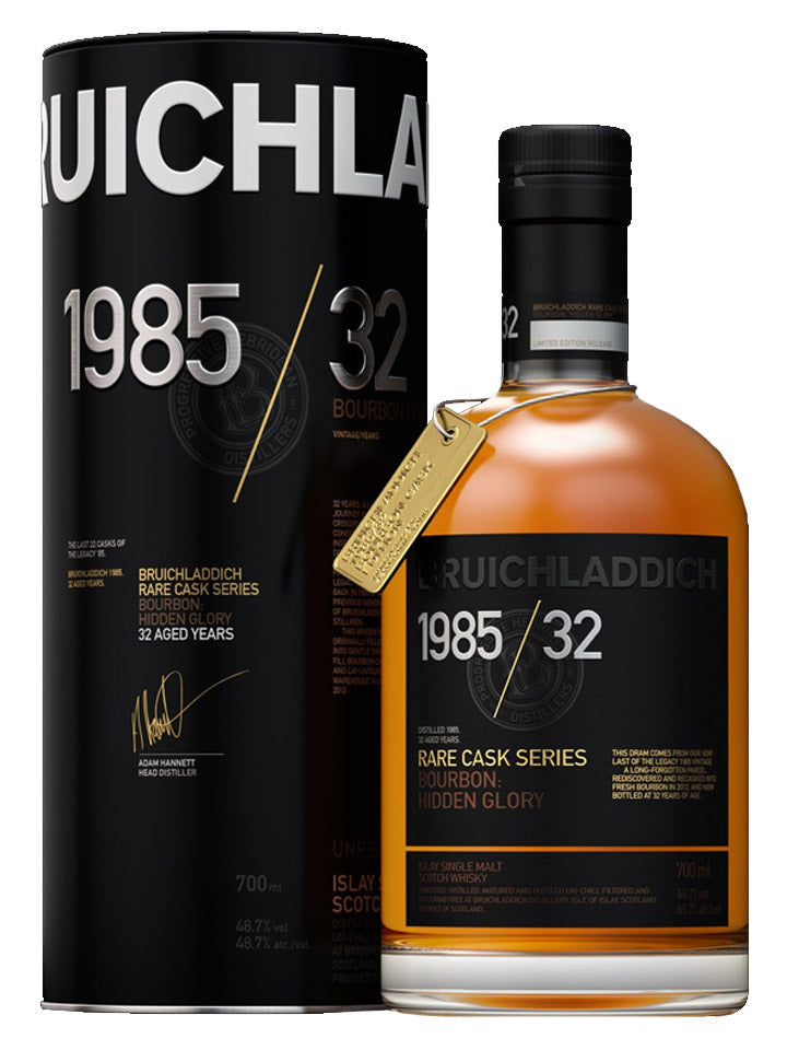 Bruichladdich 1985 Hidden Glory 32 Year Old Islay Single Malt Scotch Whisky 700mL