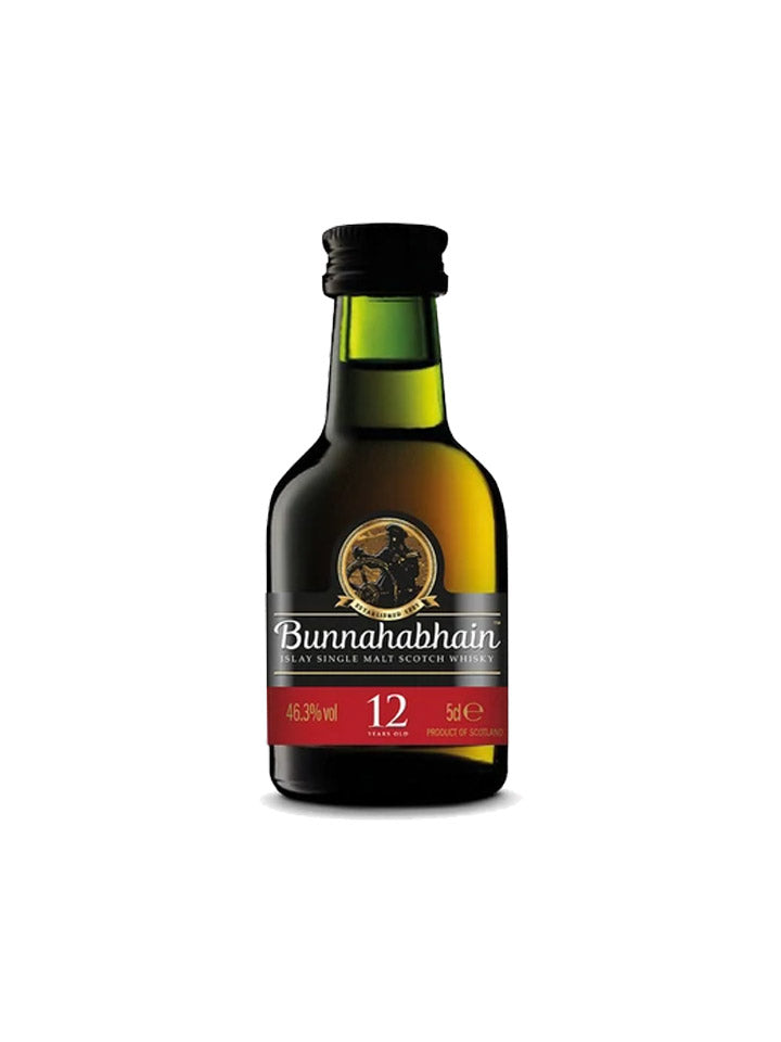 Bunnahabhain 12 Year Old Islay Single Malt Scotch Whisky Glass Miniature 50mL
