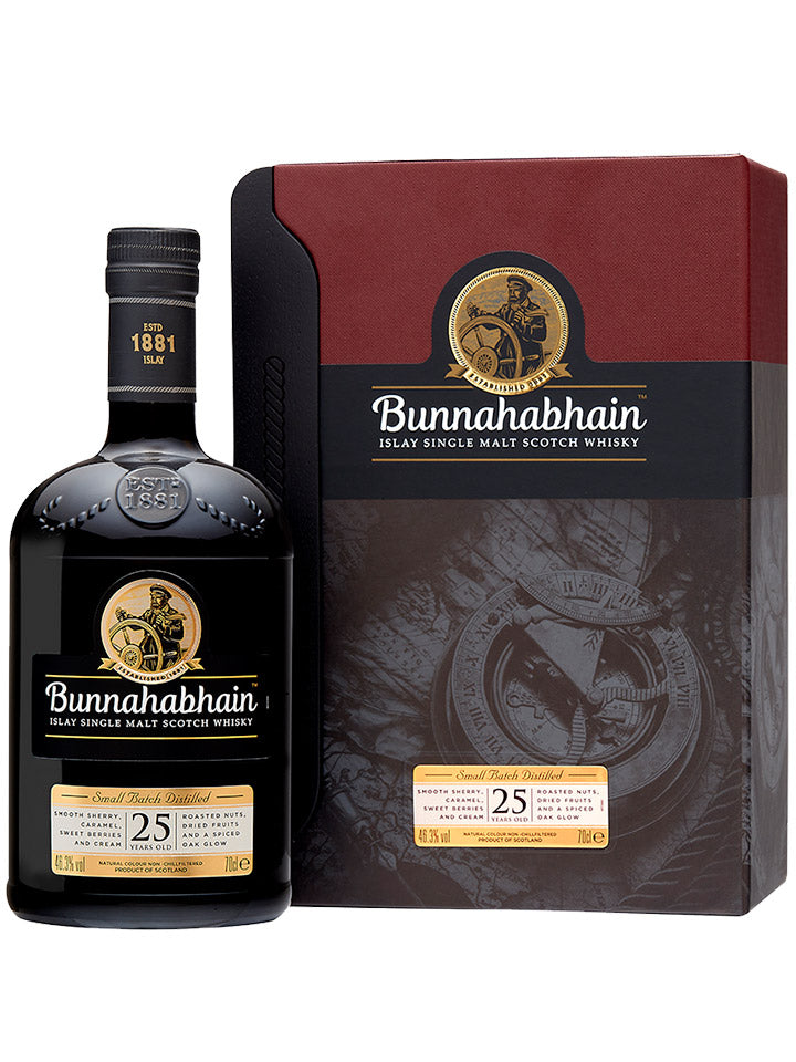 Bunnahabhain 25 Year Old Islay Single Malt Scotch Whisky 700mL