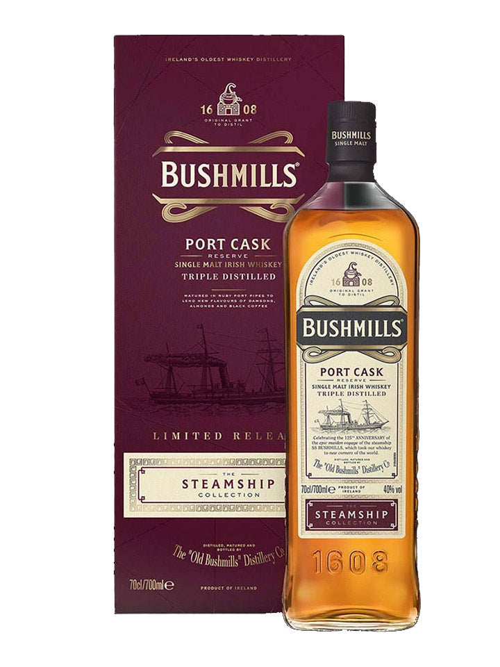 Bushmills Steamship Port Cask Reserve Single Malt Irish Whiskey 700mL