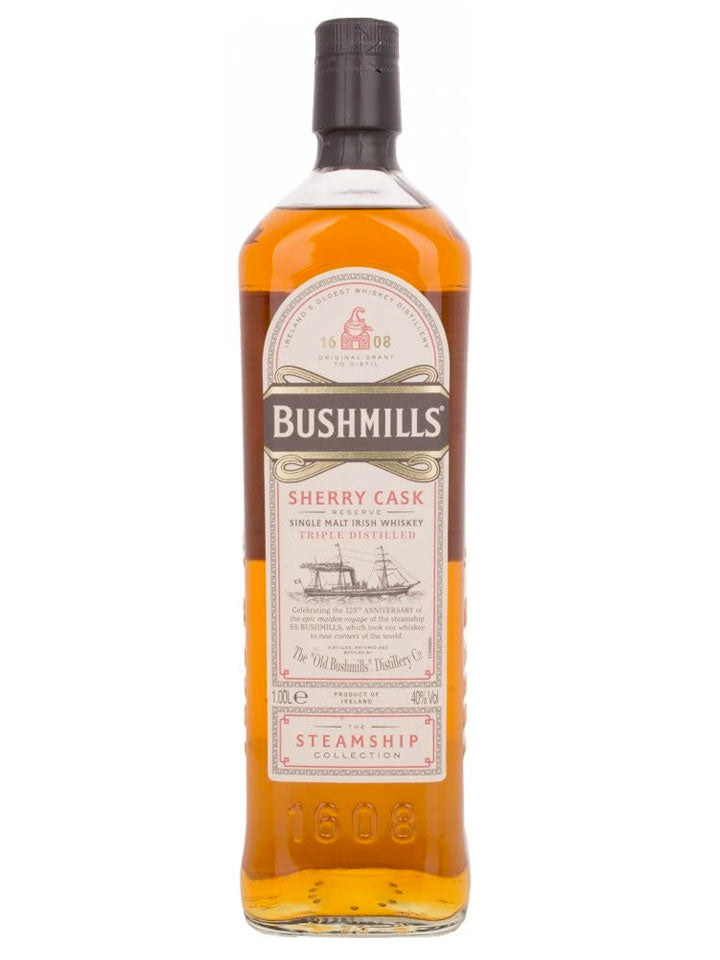 Bushmills Steamship Sherry Cask Reserve Single Malt Irish Whiskey 1L