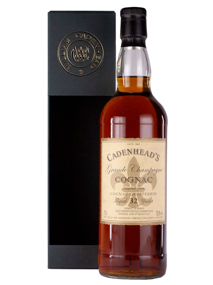 Grosperrin 32 Year Old Cadenhead Grande Champagne Cask Strength Cognac 700mL