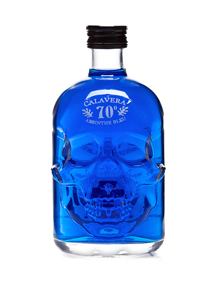 Calavera Blue Absinthe 70% Skull Bottle 500mL