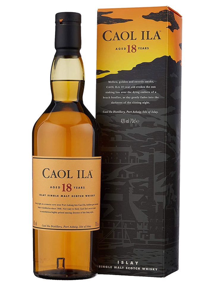 Caol Ila 18 Year Old Islay Single Malt Scotch Whisky 700mL