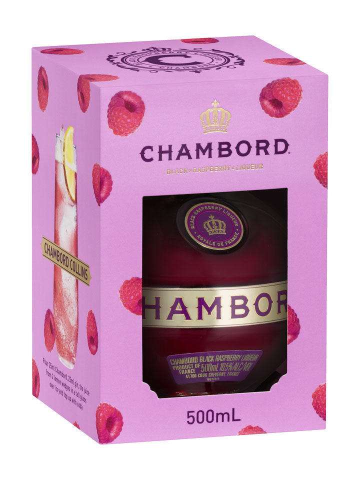 Chambord With Gift Box Black Raspberry Liqueur 500mL