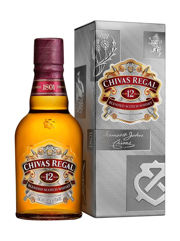 Chivas Regal 12 Year Old Blended Scotch Whisky Miniature 350mL