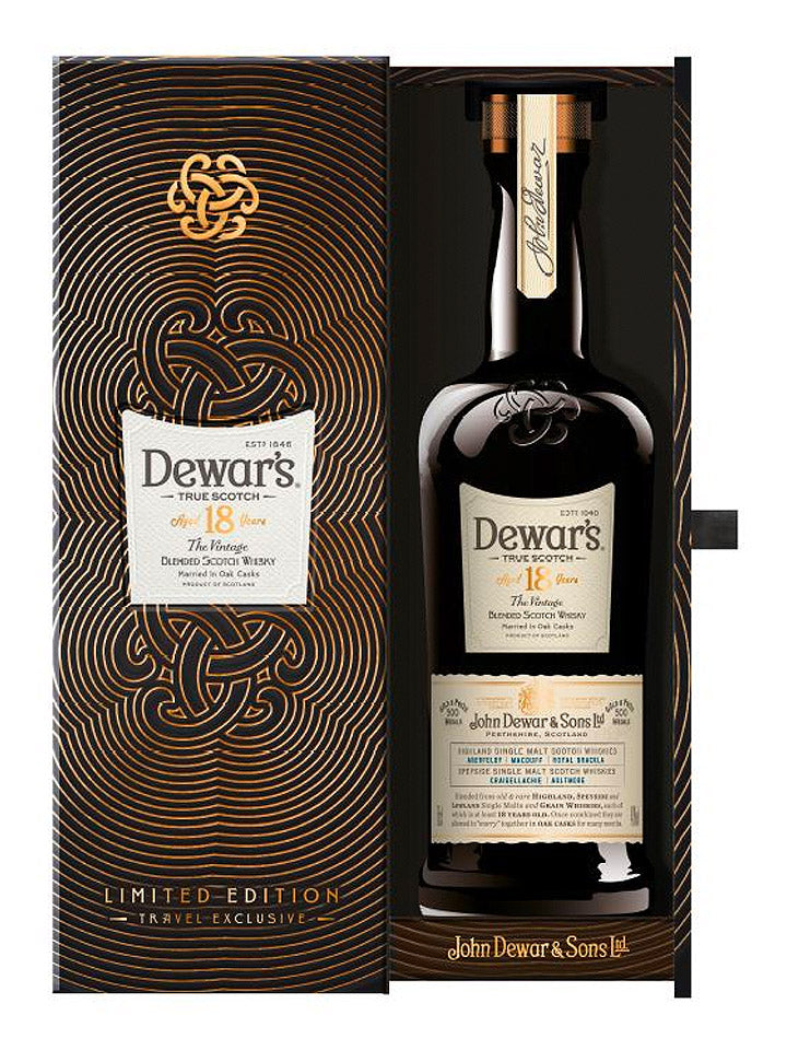 Dewar's 18 Year Old The Vintage Limited Edition Blended Scotch Whisky 1L