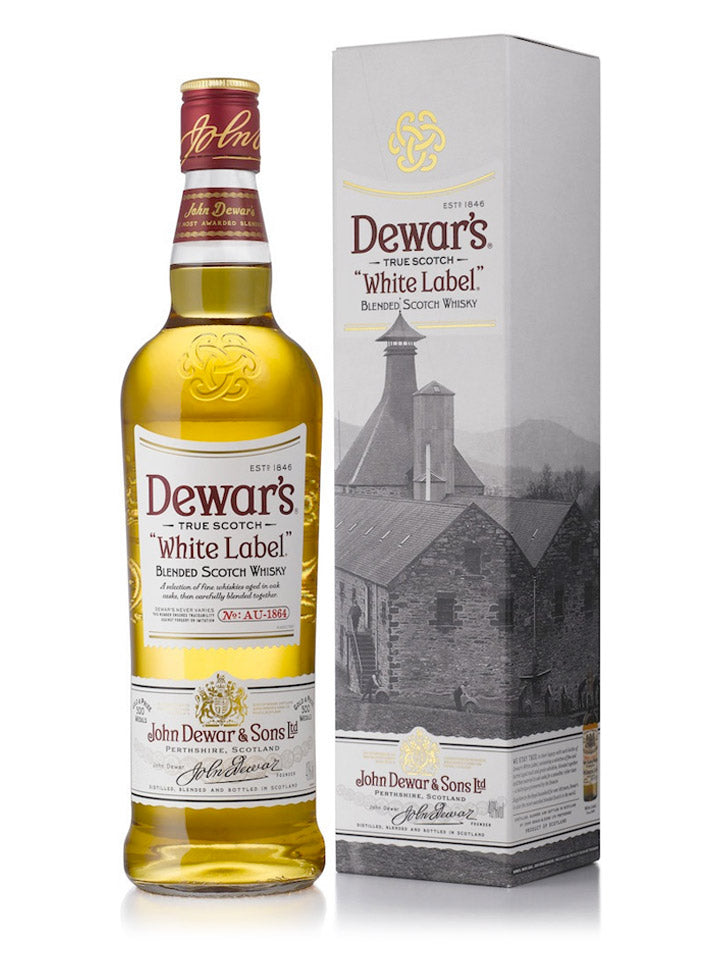 Dewar's White Label With Gift Box Blended Scotch Whisky 1L