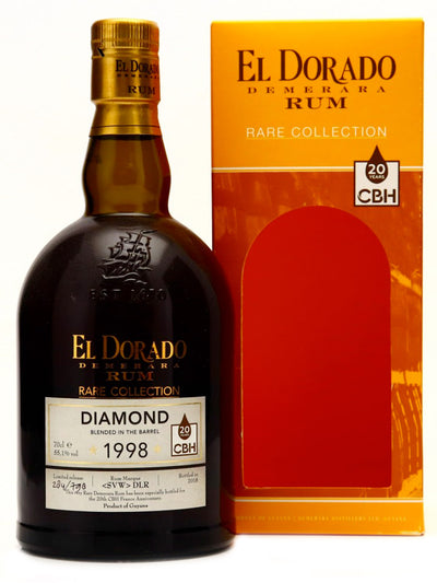 El Dorado 20 Year Old Rare Collection Diamond 1998 CBH Guyanese Rum 700mL