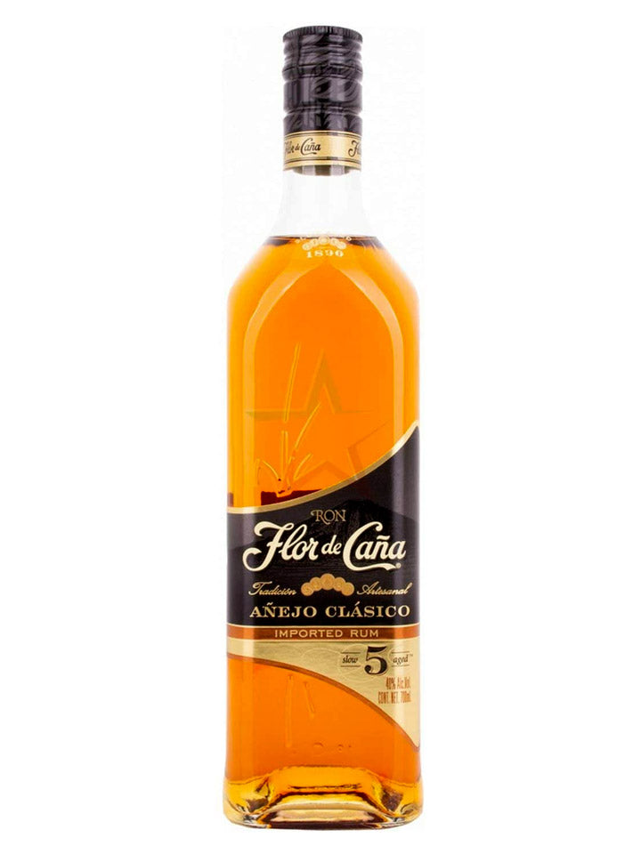 Flor de Cana 5 Year Old Anejo Classico Rum 750mL