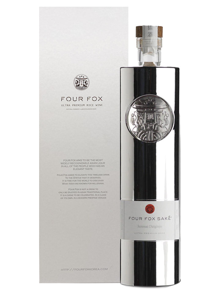 Four Fox Junmai Daiginjo Ultra Premium Sake With Gift Box 720mL