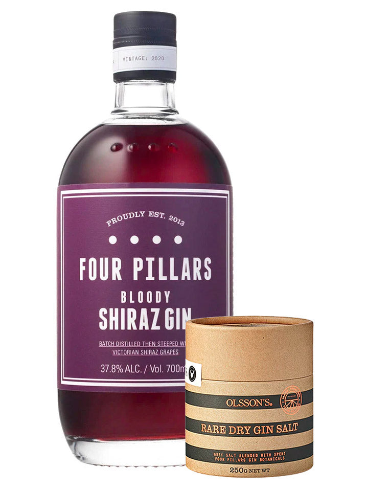 Four Pillars Bloody Shiraz Gin 2021 + Gin Salt 700mL