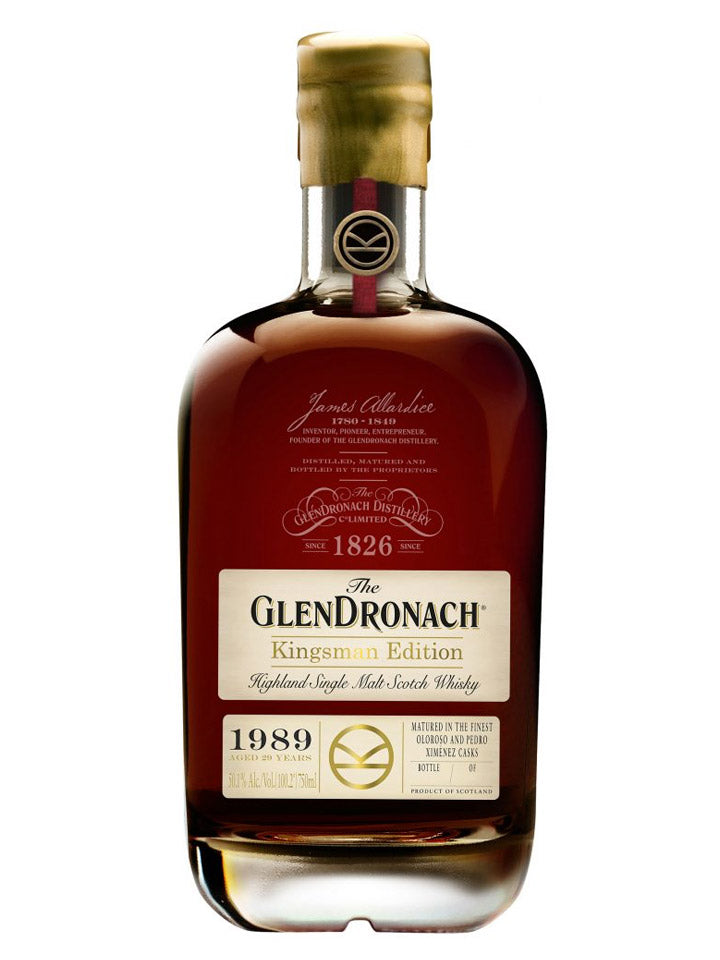 GlenDronach 29 Year Old 1989 Kingsman Edition Single Malt Scotch Whisky 700mL