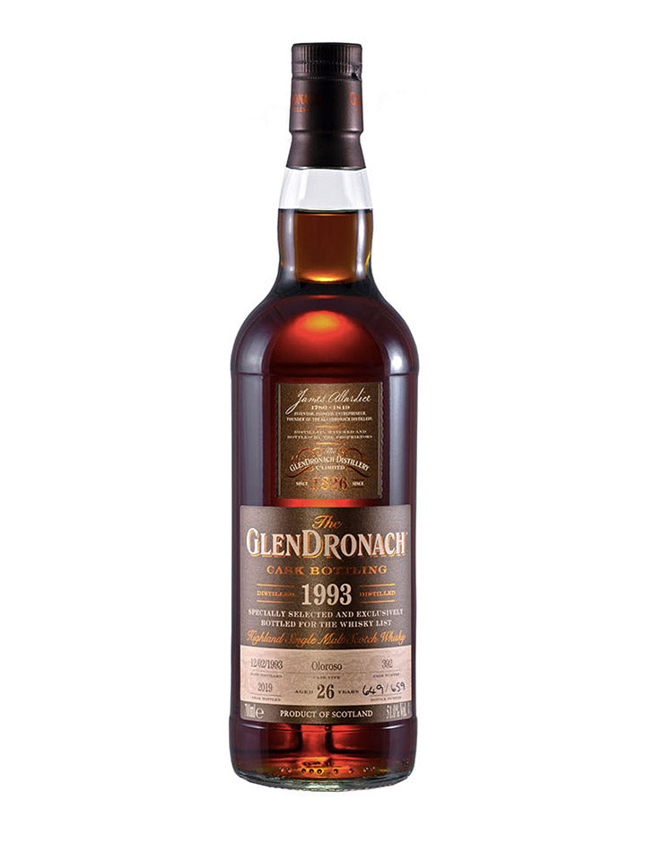 GlenDronach 26 Year Old 1993 Cask #392 Single Malt Scotch Whisky