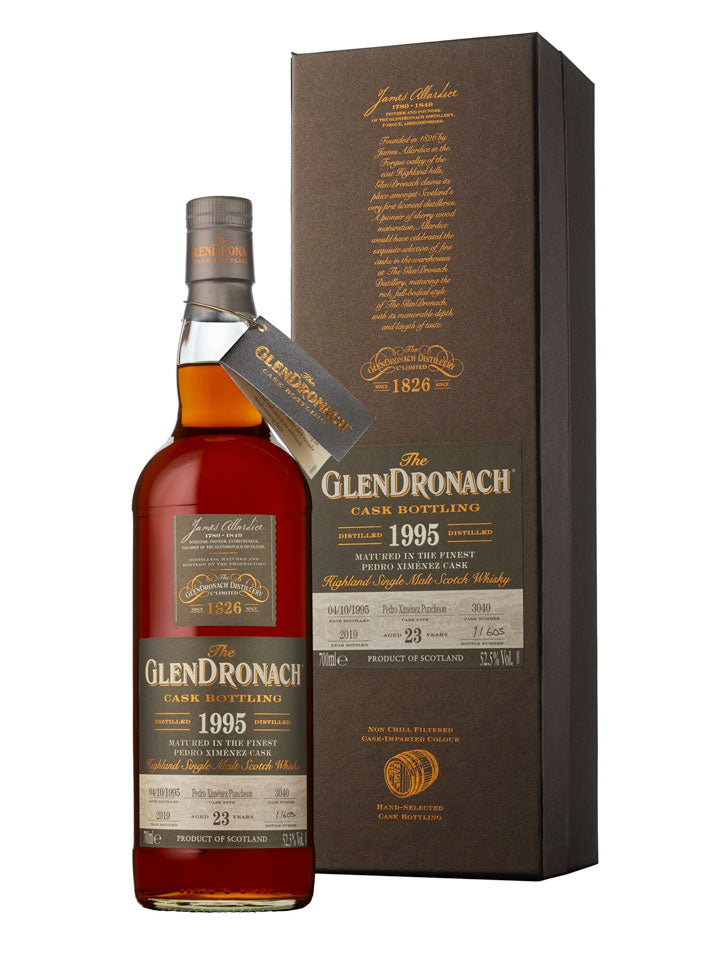 Glendronach 23 Year Old 1995 Single Cask #3040 Pedro Ximenez Puncheon Scotch Whisky 700mL