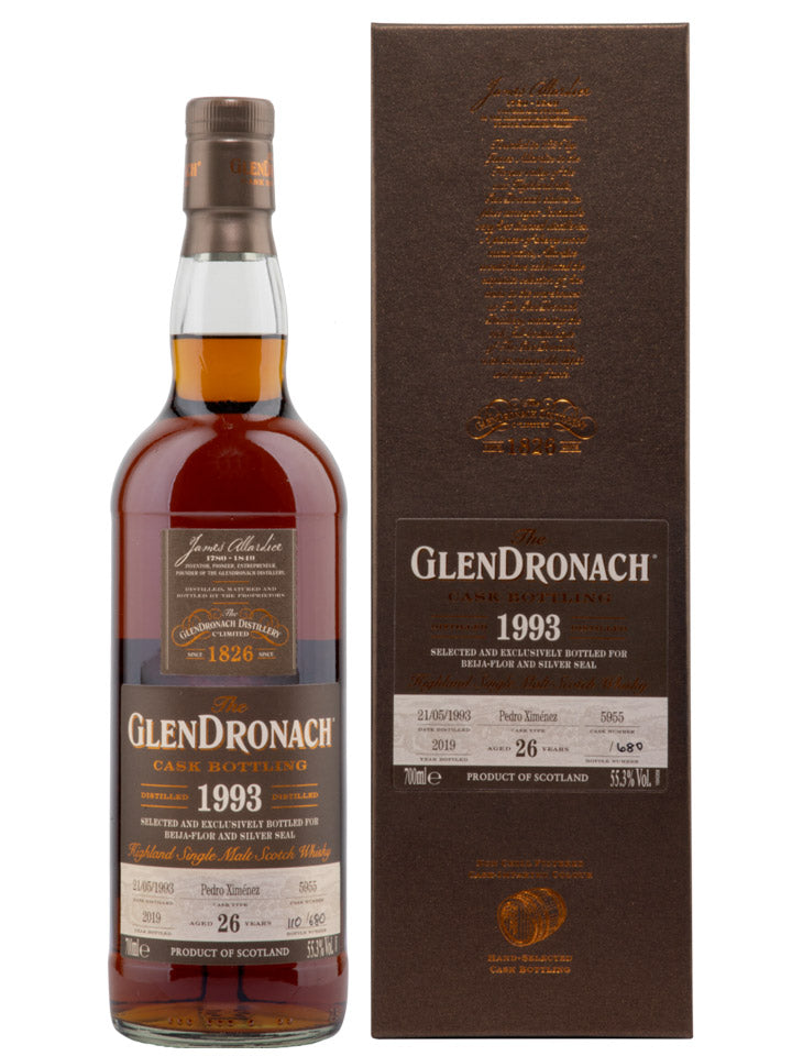 Glendronach 26 Year Old 1993 Cask#5955 PX Cask Strength Single Malt Scotch Whisky 700mL