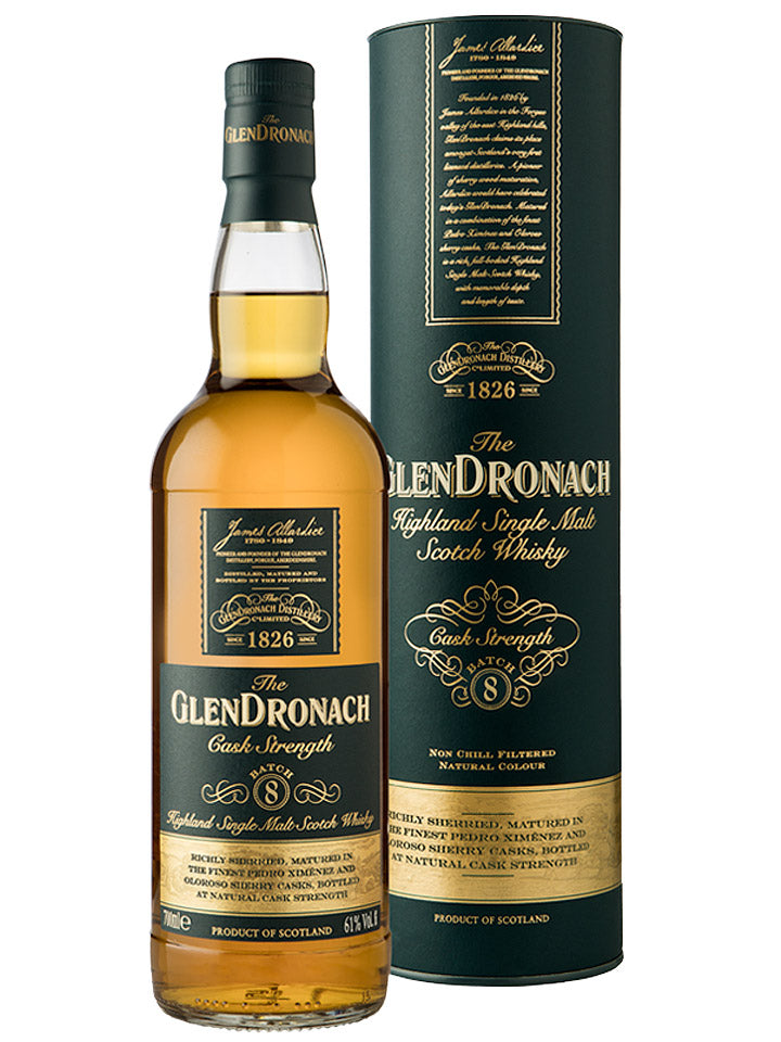GlenDronach Cask Strength Batch 8 Single Malt Scotch Whisky 700mL
