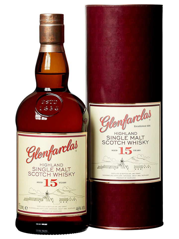 Glenfarclas 15 Year Old Single Malt Scotch Whisky 700mL
