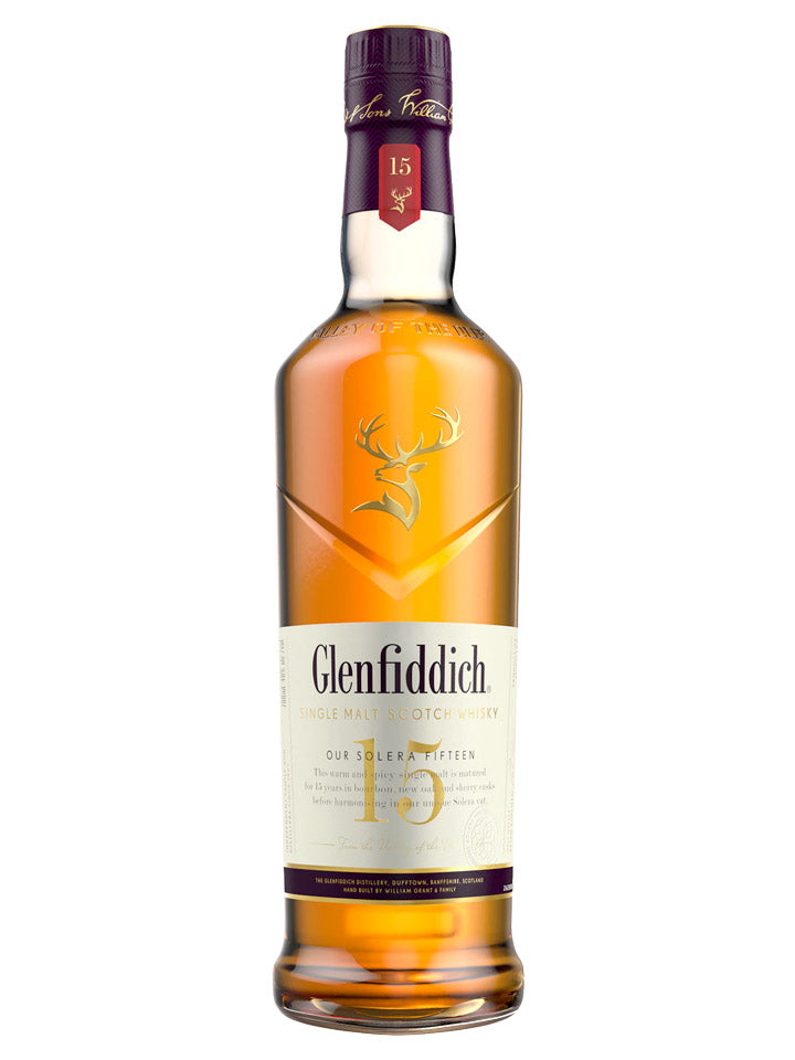 Glenfiddich 15 Year Old Single Malt Scotch Whisky 1L