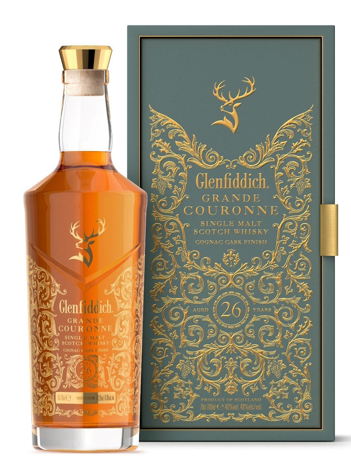 Glenfiddich 26 Year Old Grande Couronne Cognac Cask Finish Single Malt Scotch Whisky 700mL