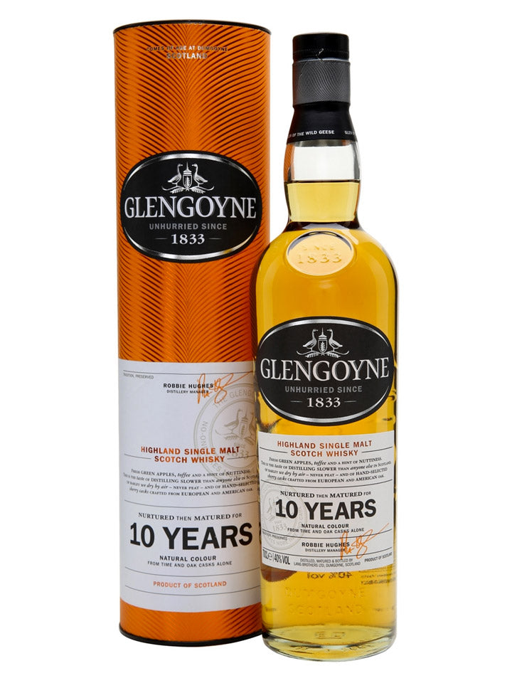 Glengoyne 10 Year Old Single Malt Scotch Whisky 700mL
