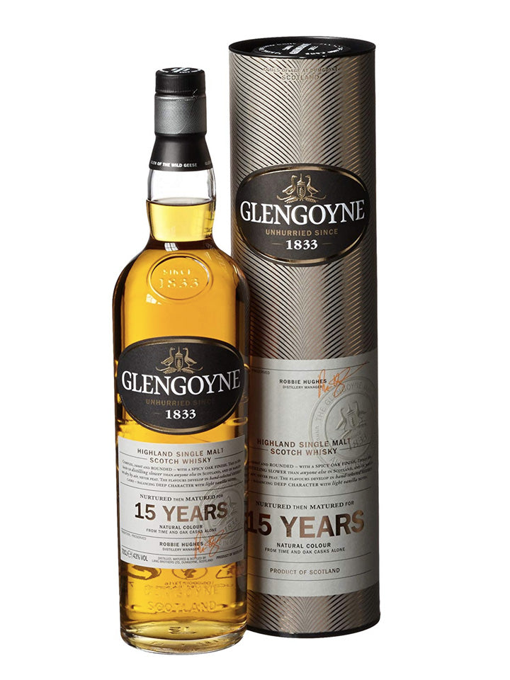 Glengoyne 15 Year Old Single Malt Scotch Whisky 700mL