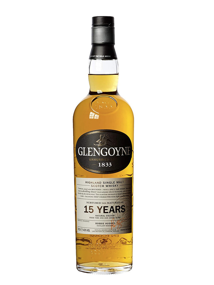 Glengoyne 15 Year Old Single Malt Scotch Whisky 700mL