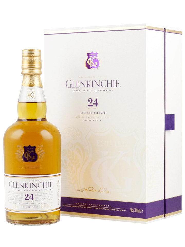 Glenkinchie 1991 24 Year Old Cask Strength Single Malt Scotch Whisky 700mL