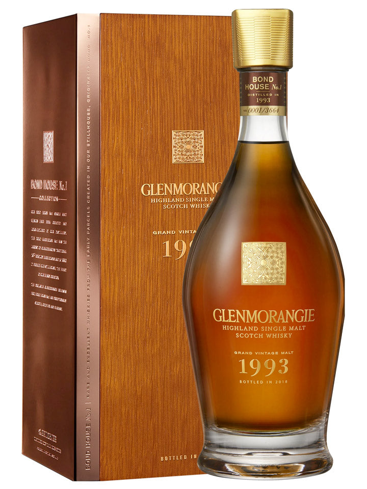 Glenmorangie 1993 Grand Vintage 25 Year Old Single Malt Scotch Whisky 700mL