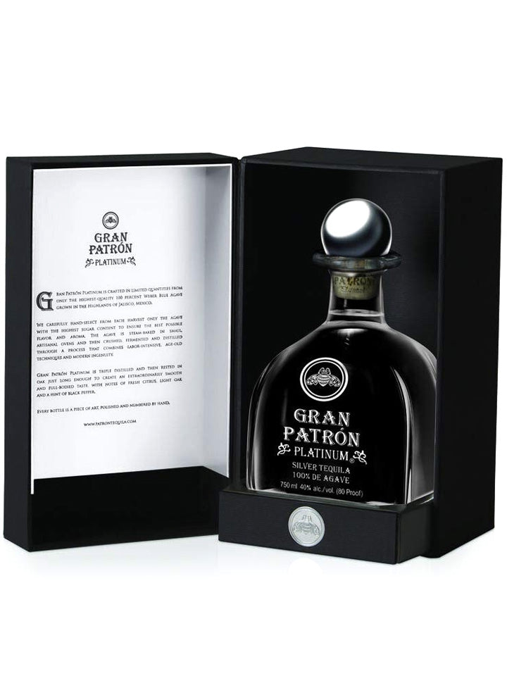 Gran Patron Platinum Silver 100% Agave Tequila 750mL