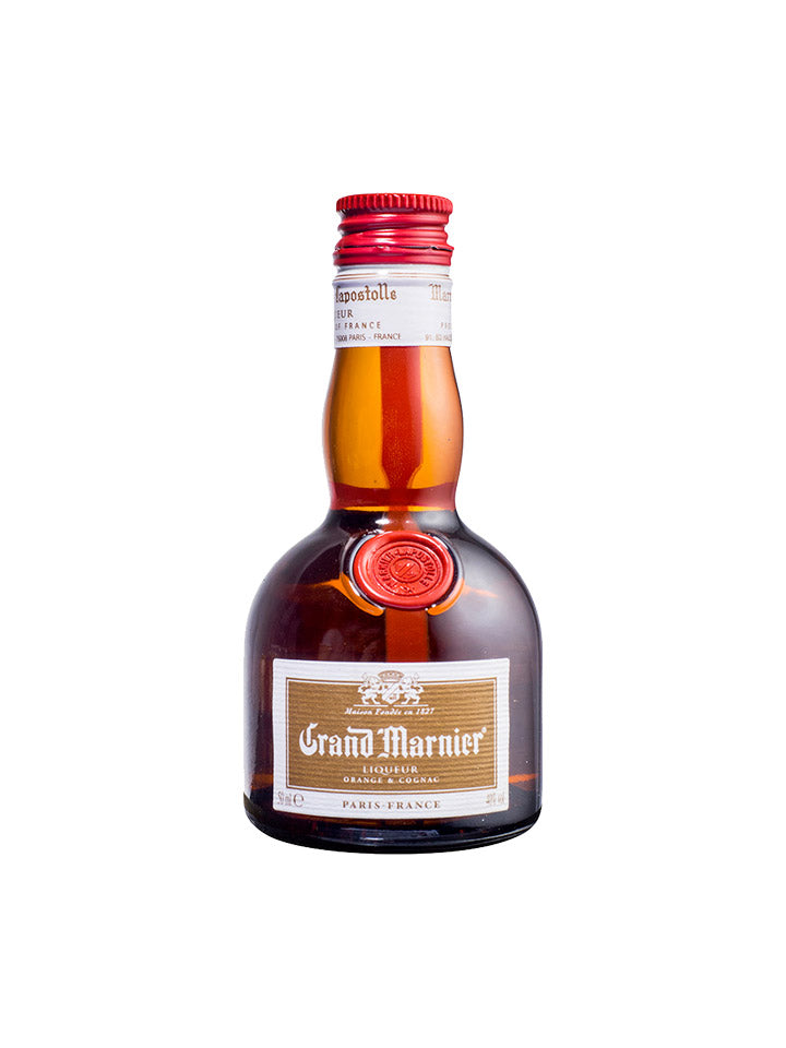 Grand Marnier Cordon Rouge Triple Sec Liqueur Glass Miniature 50mL