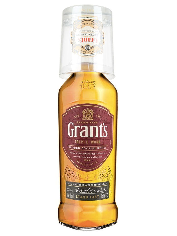 Grant's Triple Wood Blended Scotch Whisky 700mL + Collectors Glass