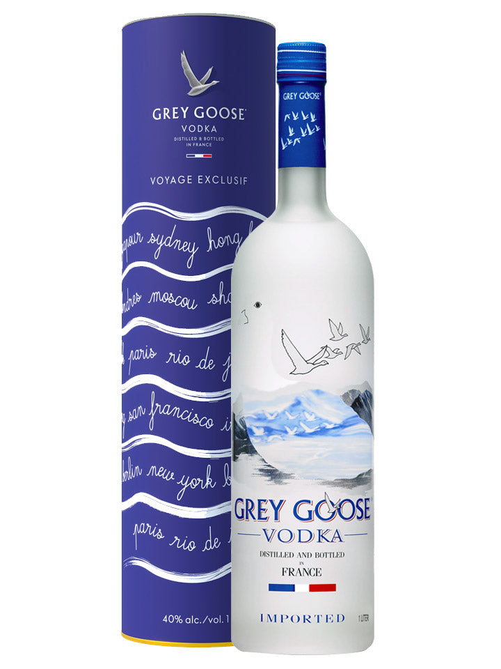 Grey Goose Riviera Limited Edition With Gift Tin French Vodka 1L