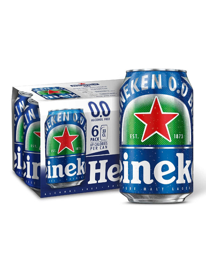 Heineken Zero Non Alcoholic Beer Case 4 x 6 Pack 330ml Cans – The Drink ...