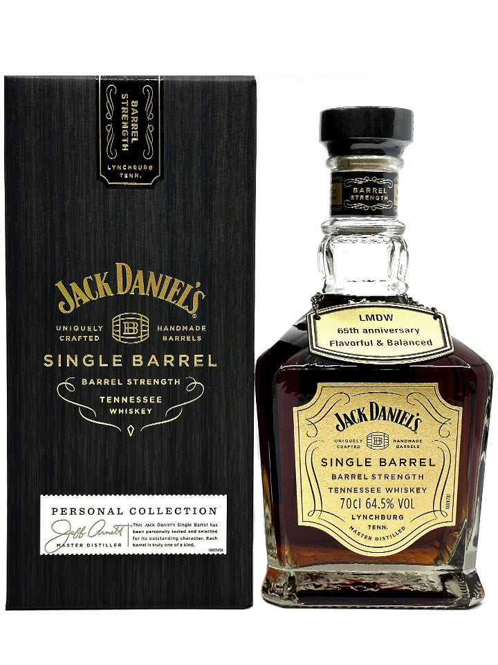 Jack Daniels Single Barrel Barrel Strength Flavourful & Balanced #5 LMDW 65th Anniversary Tennessee Whiskey 700mL