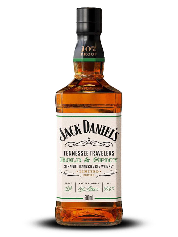 Jack Daniel's Tennessee Travelers Bold & Spicy Limited Edition Tennessee Rye Whiskey 500mL