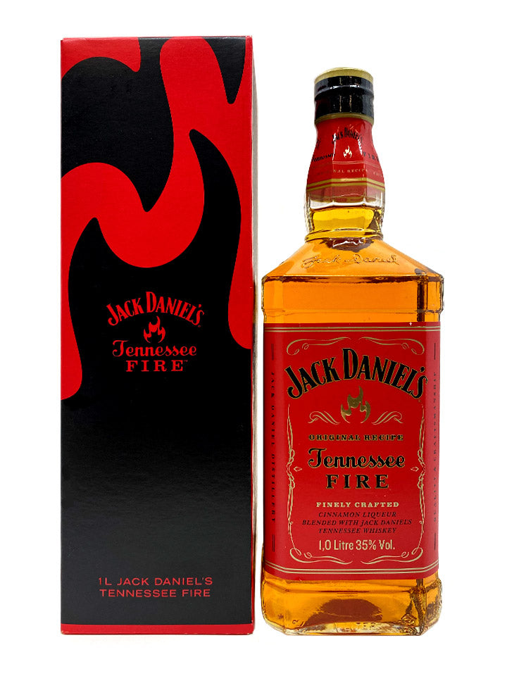 Jack Daniel's Tennessee Fire With Gift Box Cinnamon Whiskey Liqueur 1L