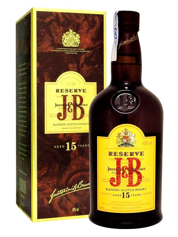 J&B Rare 15 Year Old Reserve Blended Scotch Whisky 1L