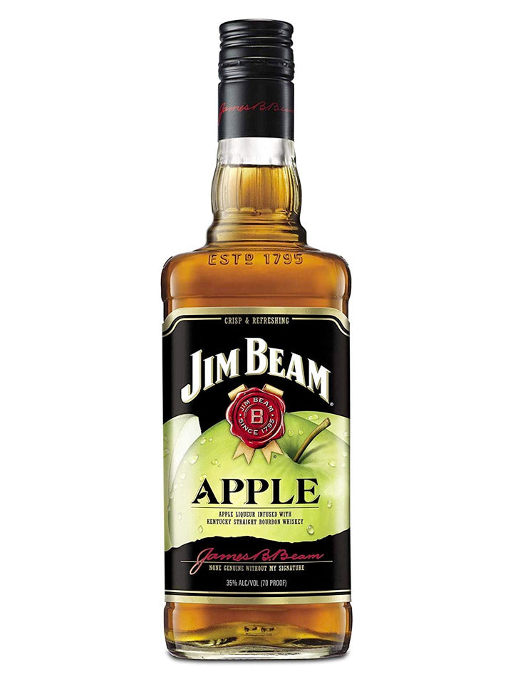Jim Beam Kentucky Straight Apple Infused Bourbon Liqueur Whiskey 700mL