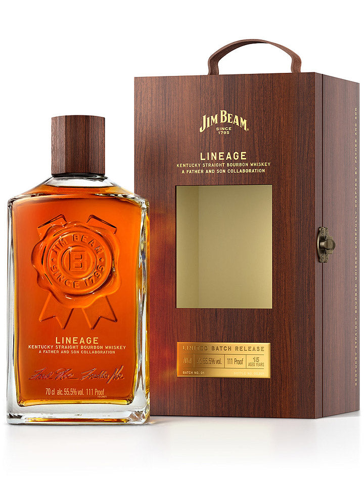 Jim Beam 15 Year Old Lineage Collection Batch #1 Cask Strength Kentucky Bourbon Whiskey 700mL