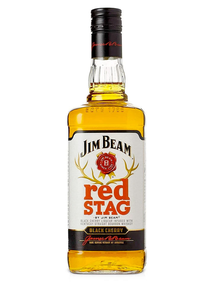 Jim Beam Red Stag Black Cherry Kentucky Bourbon Whiskey 1L