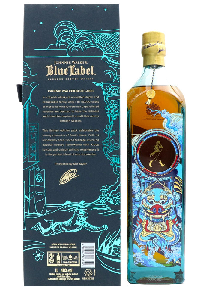 Johnnie Walker Blue Label Rare Discoveries South Korea Limited Edition Blended Scotch Whisky 1L