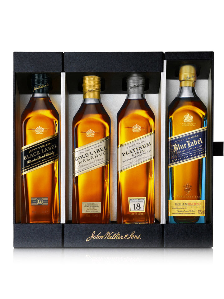 Johnnie Walker Collection Gift Set Blended Scotch Whisky 4 x 200mL