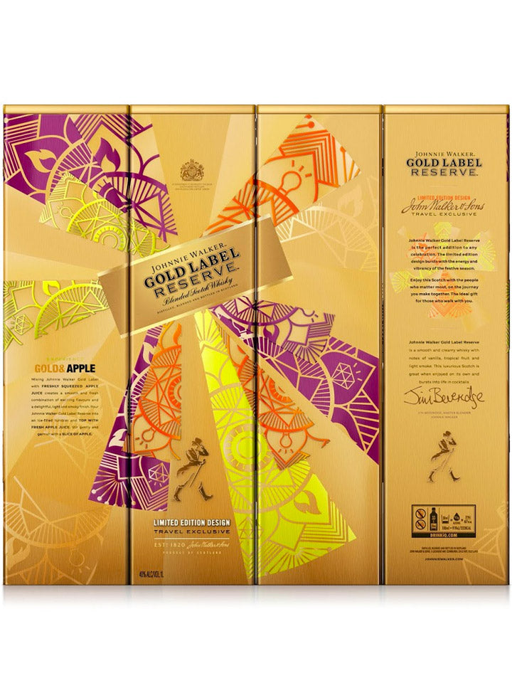 Johnnie Walker Gold Label Limited Edition Design Tin Blended Scotch Whisky 1L